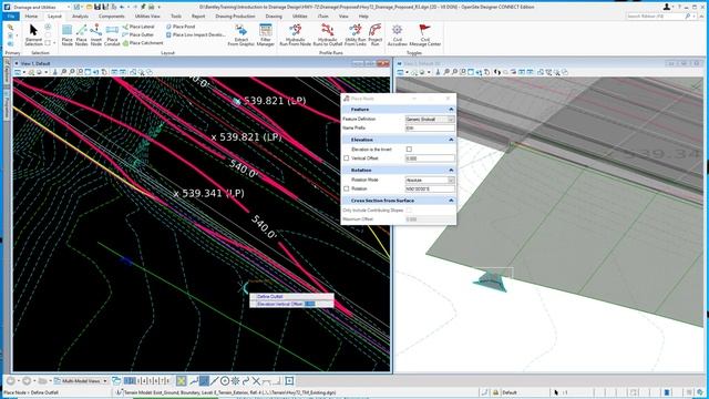 Place Node - Elevation is Invert Option смотреть онлайн