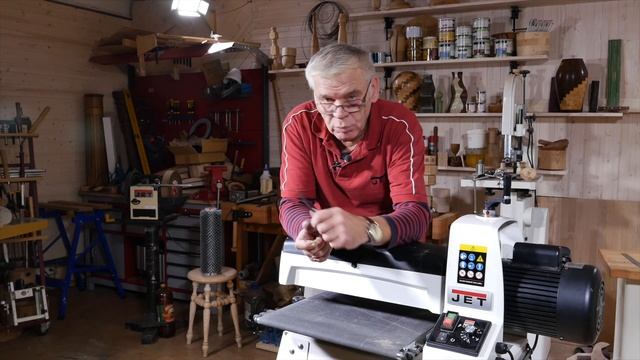 Настройка барабанного шлифовального станка на примере JET JWDS-1836-M смотреть онлайн