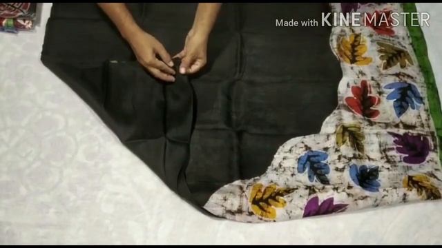 Best Quality Bishnupur Silk Hand Batik printed Saree from Manufacturer смотреть онлайн