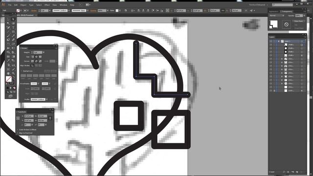 Speed art - Valentine's day line icon in Adobe Illustrator (#35\9) смотреть онлайн