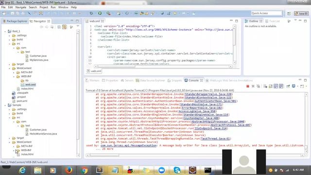 RestFull Webservices Example смотреть онлайн