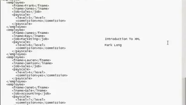 XML Tutorial 1 Introduction смотреть онлайн