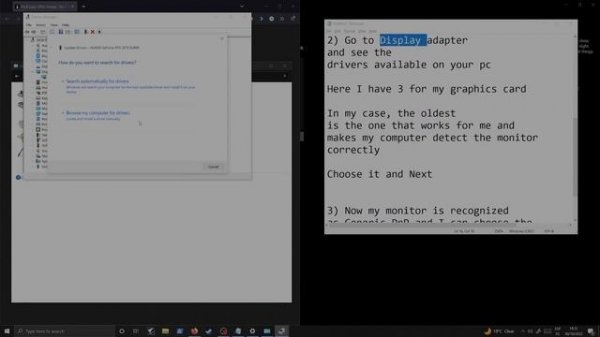 Possible Fix: Generic NON PnP Monitor