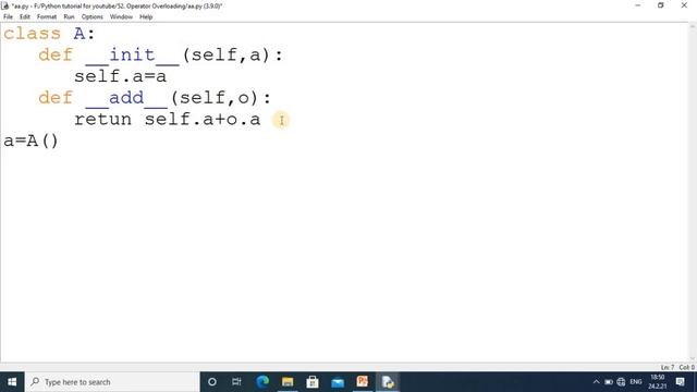 52. Operator Overloading in Python смотреть онлайн