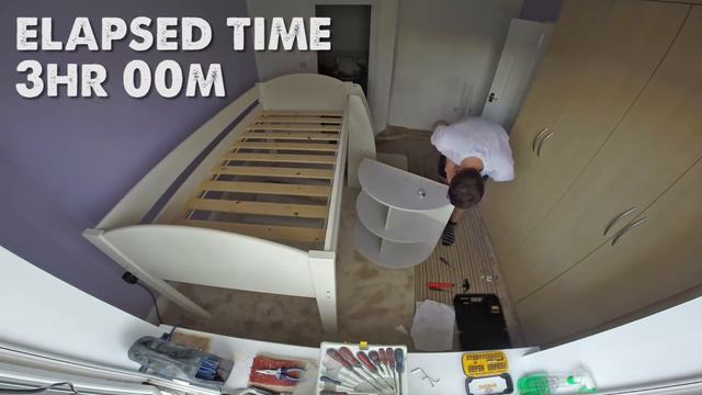 Stompa Furniture Mid Sleeper Build Timelapse (6 hrs to 5 minutes) смотреть онлайн