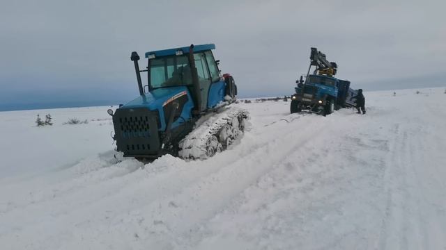 Трактора на севере НАО.Дт-75 смотреть онлайн
