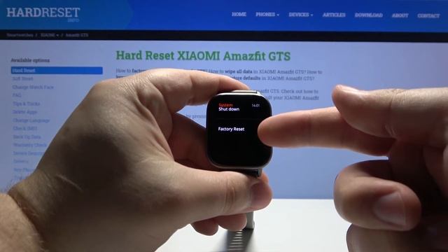 How to Factory Reset Xiaomi Amazfit GTS - Remove All Data смотреть онлайн