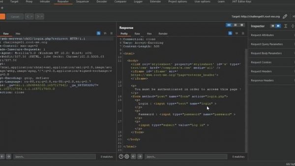 HTTP Improper redirect Root Me Server Side