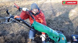 Мотоблок Caiman 340. Особенности работы с плугом.