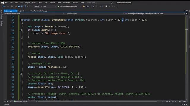 Inference ML With C++ And #OnnxRuntime