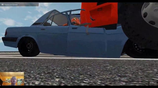 BeamNG.Drive. Краштесты: авто VS Actros смотреть онлайн