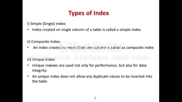 Index in SQL смотреть онлайн
