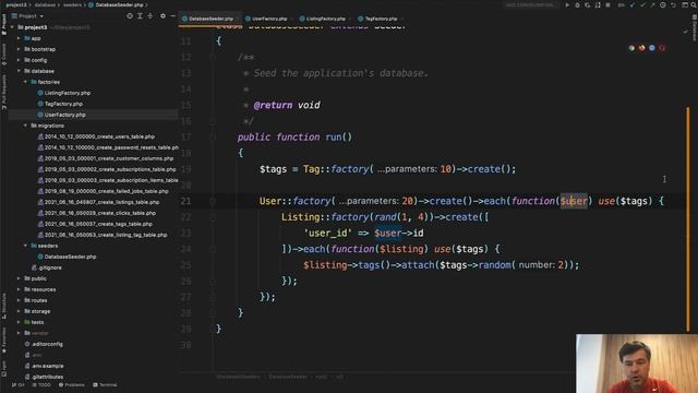 Laravel 8: Database Seeds with Relationships смотреть онлайн