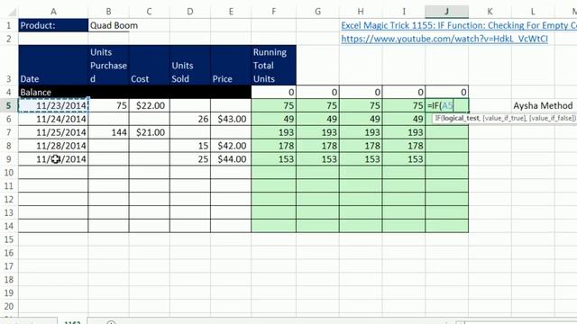 Excel Magic Trick 1162: Cell Reference That Point To Empty Cells Evaluate To Zero, IF Function Tric смотреть онлайн