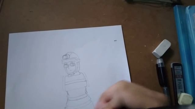 Drawing the engineer from Factorio on paper (unedited) смотреть онлайн