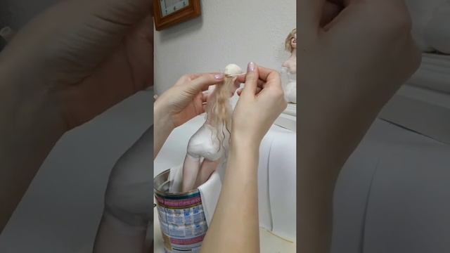Парик для фарфоровой куклы смотреть онлайн