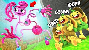 МАМА ДЛИННЫЕ НОГИ ИЩЕТ НАС! КРОЛИКИ БОНЗО В БЕЗУМНОЙ НЫЧКЕ! ПРЯТКИ В МИРЕ МАЙНКРАФТ В Garry`s Mod