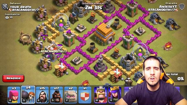 ATACANDO TU ALDEA TH 1/7 #17 - CLASH OF CLANS A POR TODAS CON ANIKILO.m4v смотреть онлайн