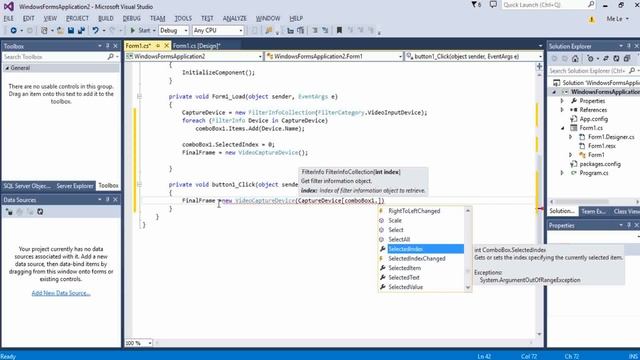 QR Code scanner using Webcam - C# смотреть онлайн