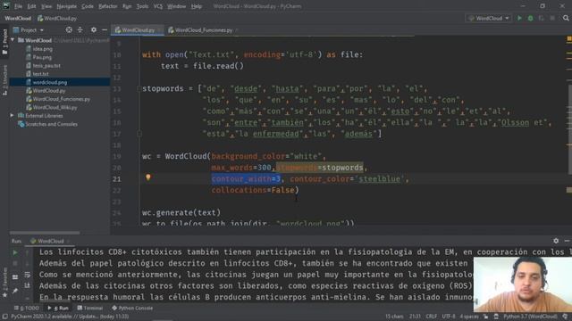 Lo que hice esta semana: WordCloud en Python смотреть онлайн
