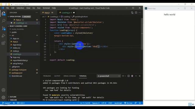 React JS - How to loading screen Skeleton with Meterial UI смотреть онлайн
