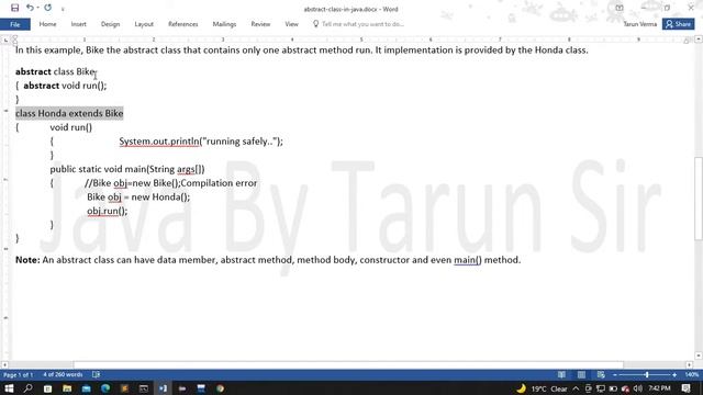 abstract class in java in hindi смотреть онлайн