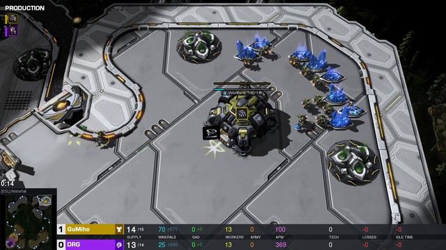StarCraft 2: GuMiho's Yamato Cannon Battlecruiser Opener (GuMiho vs DRG) смотреть онлайн