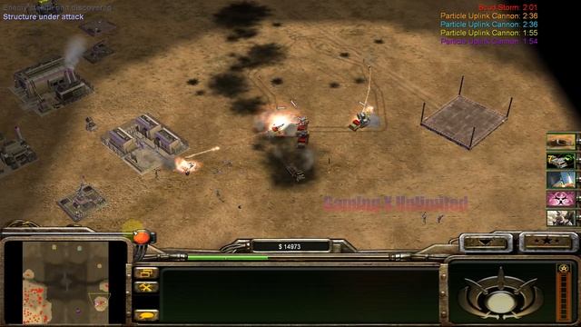 C&C: Generals Zero Hour-1 GLA (Stealth) Vs 7 Hard Armies (Air Force) [1080p] - Epic Game