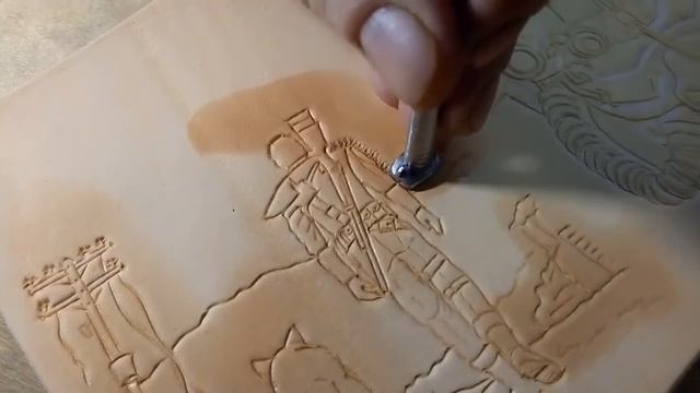 DIY Embossed leather passport cover in Fallout style. Тиснение обложки для паспорта в стиле Fallout смотреть онлайн