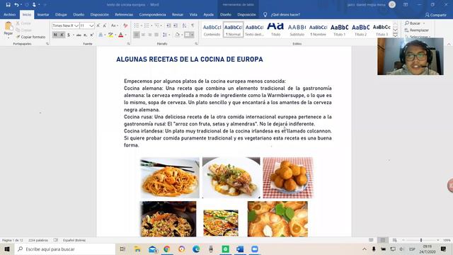CLASE 1 - COCINA EUROPEA