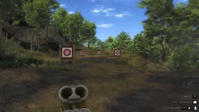 theHunter. 12 GA Side By Side Shotgun testing смотреть онлайн