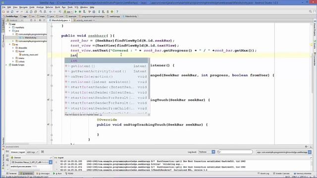Android Tutorial for Beginners 19 # SeekBar YouTube смотреть онлайн
