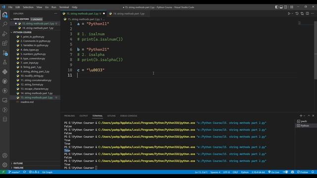 String methods part 2 | Python смотреть онлайн