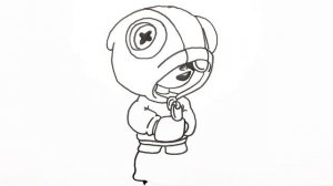 Как нарисовать Леона из brawl stars