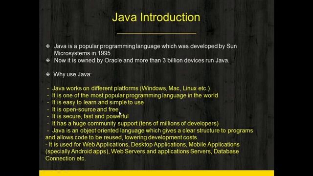 Introduction to Java Language | What is Java | Java | Coding | Java Programming смотреть онлайн