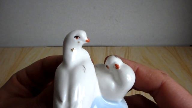 Воркующие голуби статуэтка фарфор СССР смотреть онлайн