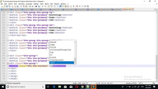 Bootstrap 4 Button Group in Hindi part 22, Button Groups in Bootstrap || by tricky skills смотреть онлайн