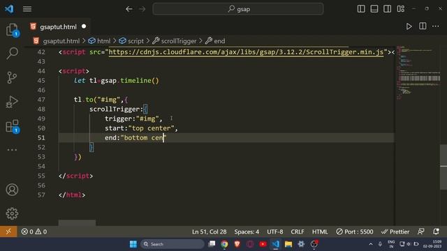 GSAP ScrollTrigger Tutorial | Apply scroll animation with gsap смотреть онлайн