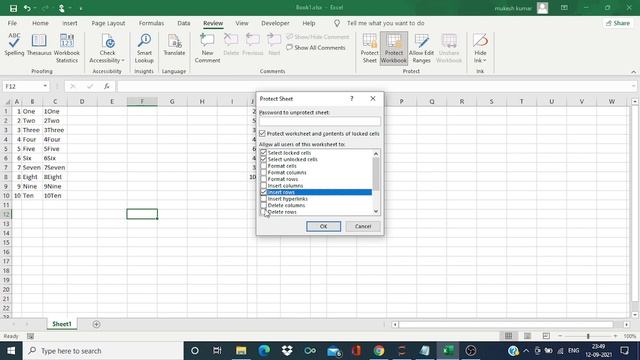 Protect Sheet and Workbook in Excel смотреть онлайн