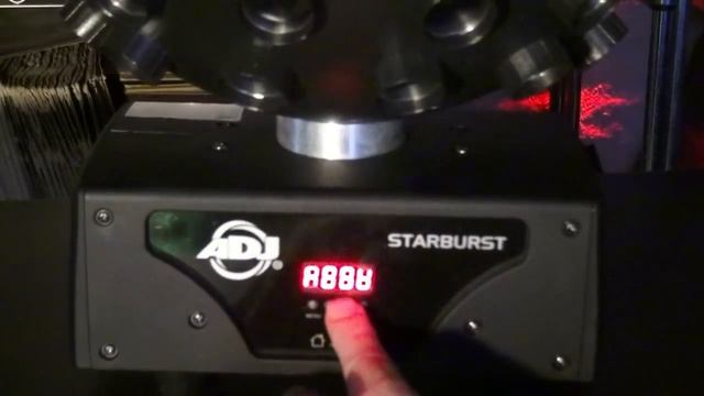 ADJ Starburst - Non-DMX Operation & Menu Help смотреть онлайн
