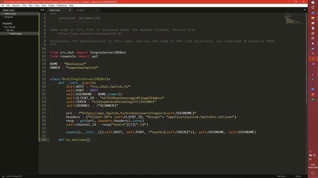 Making the bot run - How to build a Twitch bot in Python - Part 1 смотреть онлайн
