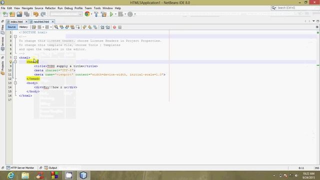 How to change the welcome page for HTML project using netbeans смотреть онлайн