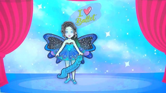 Бумажные Куклы Одеваются - Наряд балерины Эльзы и Рапунцель - Barbie Story & Crafts смотреть онлайн