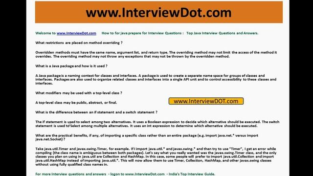 Top Core Java Interview Question and Answer Job Interview 18 смотреть онлайн