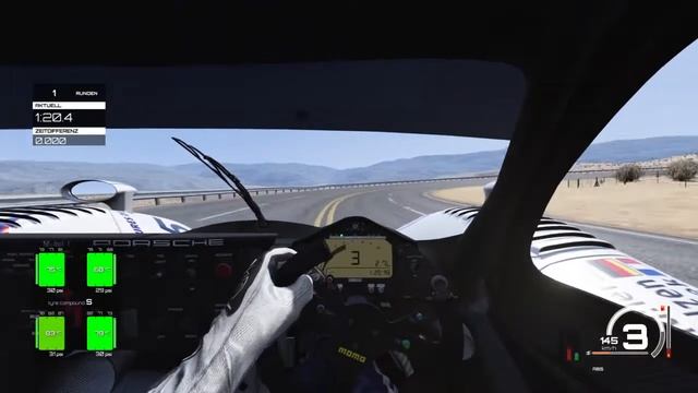Assetto Corsa - Porsche 911 GT1-98 - Black Cat County Short 2:31.724 - Hotlap - Open Setup смотреть онлайн