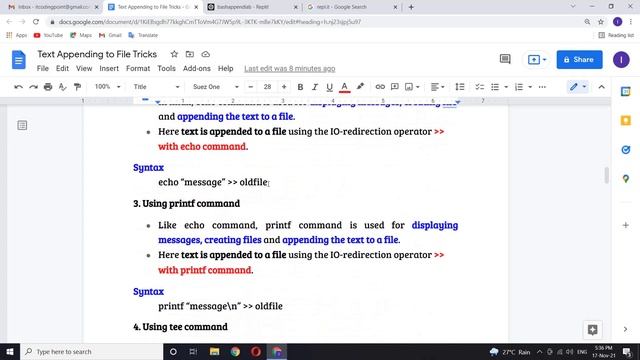 Appending Text to File using Four Ways | Linux Commands | Appending Text | Linux Tricks смотреть онлайн
