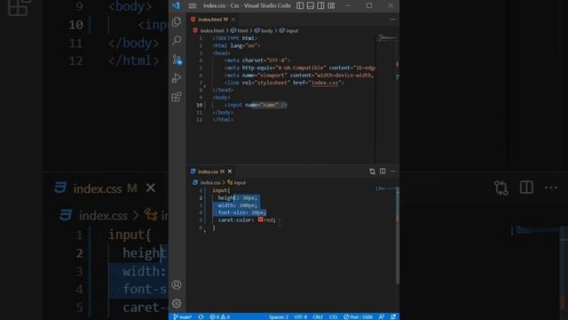 Change input caret color in Css || How to customize cursor Css смотреть онлайн