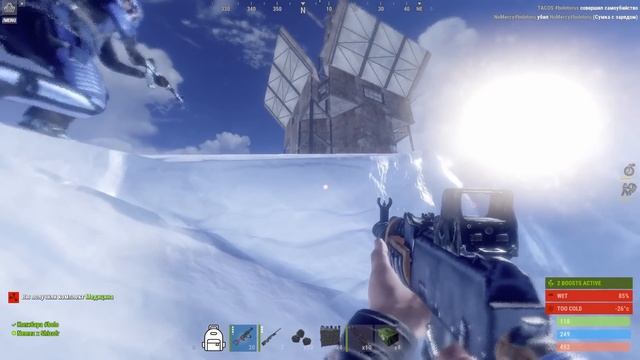 НЕПРИСТУПНЫЙ ЗАМОК НА АЙСБЕРГЕ ЗАЩИЩЕННЫЙ ТУРЕЛЯМИ И ПВО В РАСТ / RUST смотреть онлайн