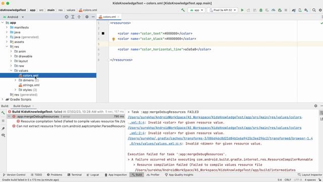 How to fix "Can not extract resource from com.android.aaptcompiler.ParsedResource" error. смотреть онлайн
