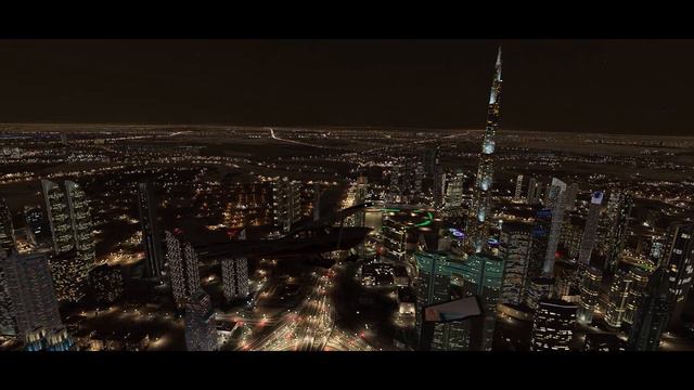 DUBAI Night City In MSFS 2020 Feat. Burj Khalifa, Palm Jumeirah, Burj Al Arab | Ultra HD Graphics смотреть онлайн